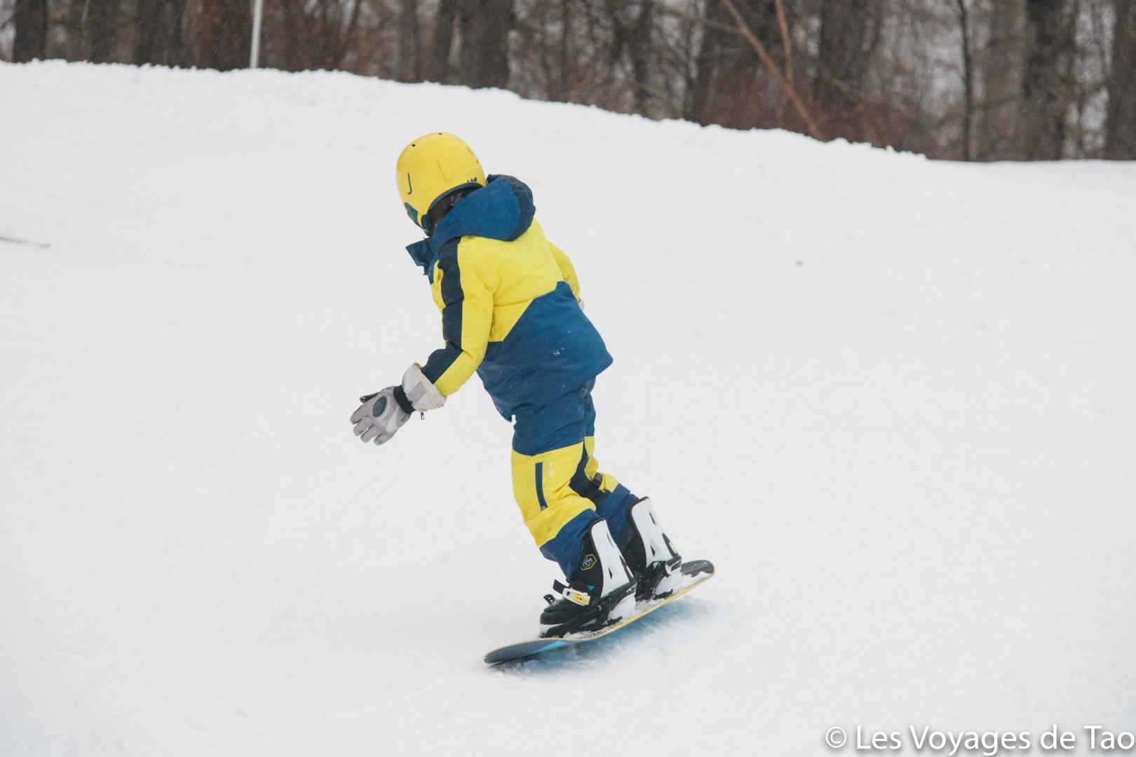 apprentissage snowboard pour un enfant