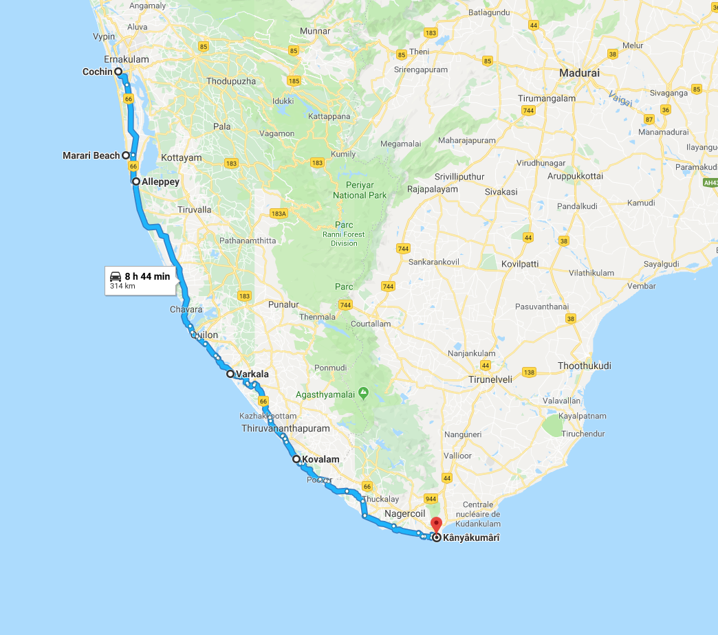 Blog voyage en famille itinéraire Kerala