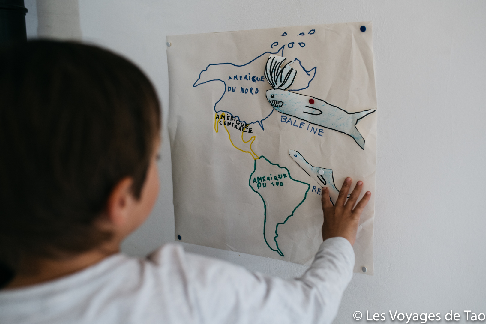 Fabriquer une carte du monde avec son enfant